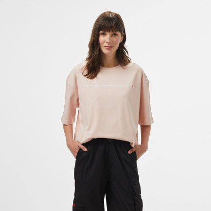 UNITED4 Kadın Pembe T-Shirt UNITED4 Kadın Pembe T-Shirt