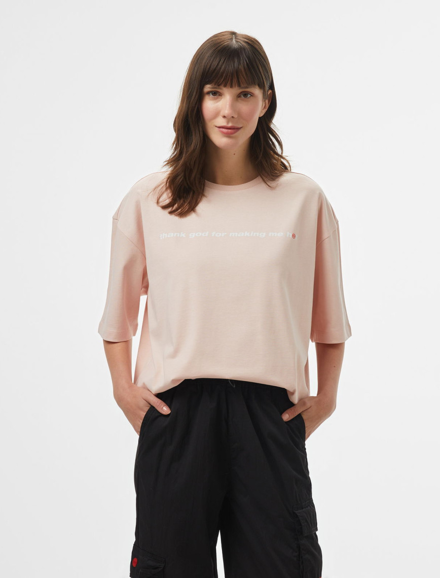 UNITED4 Kadın Pembe T-Shirt