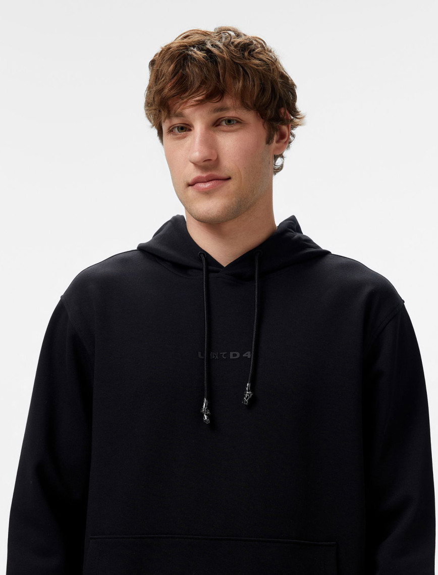 UNITED4 Erkek Siyah Sweatshirt