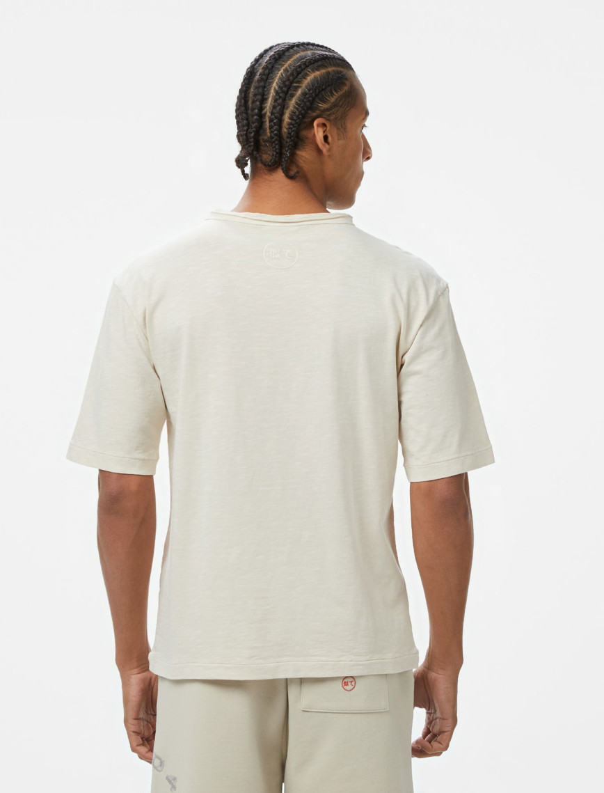 UNITED4 Erkek Krem T-Shirt UNITED4 Erkek Krem T-Shirt