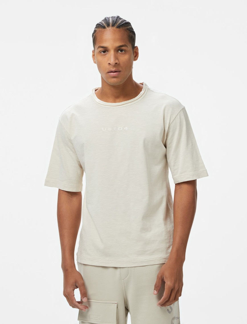 UNITED4 Erkek Haki T-Shirt UNITED4 Erkek Haki T-Shirt