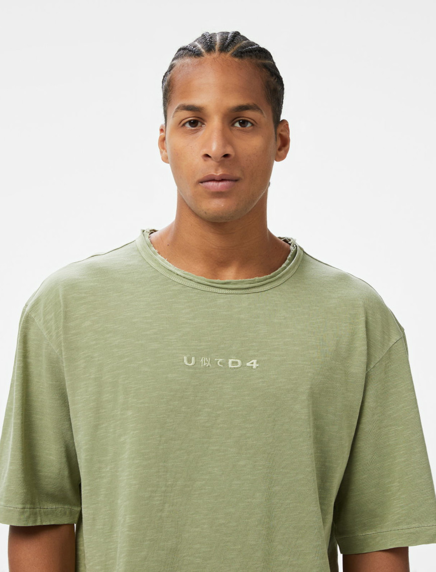 UNITED4 Erkek Haki T-Shirt UNITED4 Erkek Haki T-Shirt