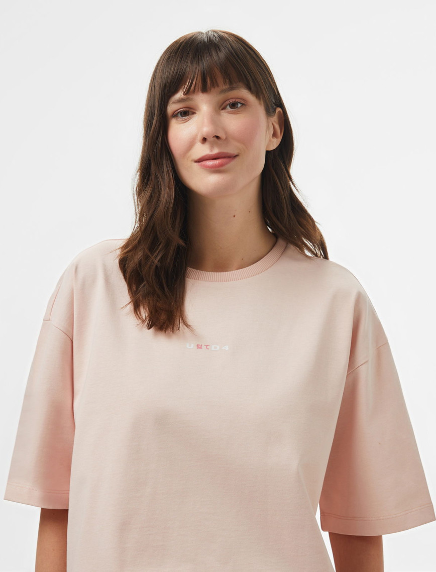 UNITED4 Kadın Pembe T-Shirt UNITED4 Kadın Pembe T-Shirt