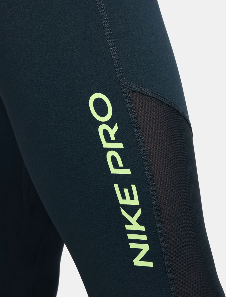 Nike Pro Dri-Fit Mid-Rise Kadın Lacivert Tayt
