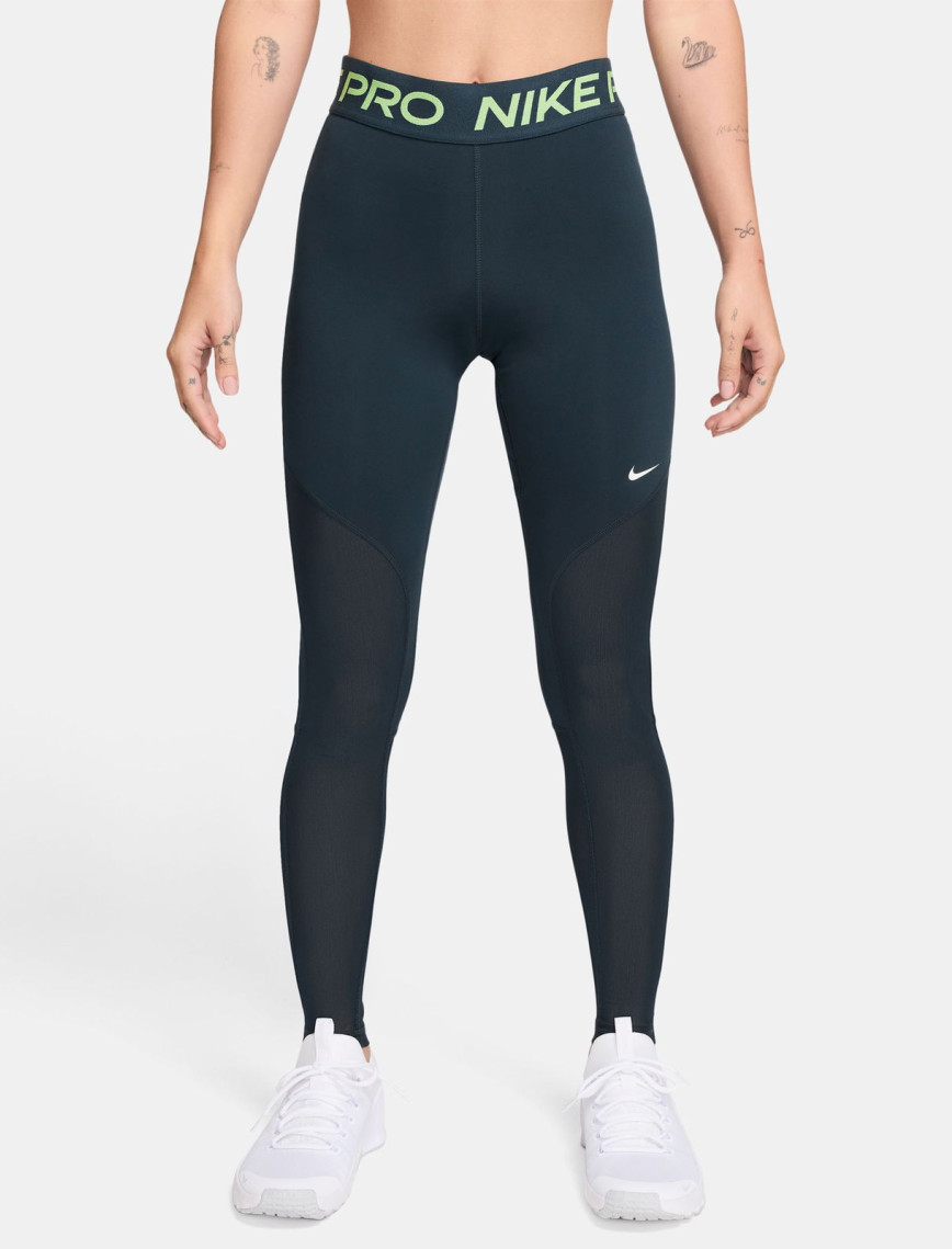 Nike Pro Dri-Fit Mid-Rise Kadın Lacivert Tayt