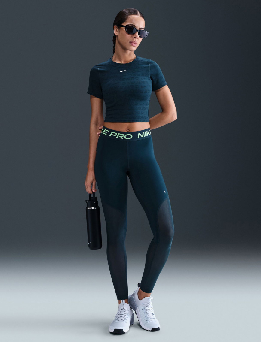 Nike Pro Dri-Fit Mid-Rise Kadın Siyah Tayt Nike Pro Dri-Fit Mid-Rise Kadın Siyah Tayt