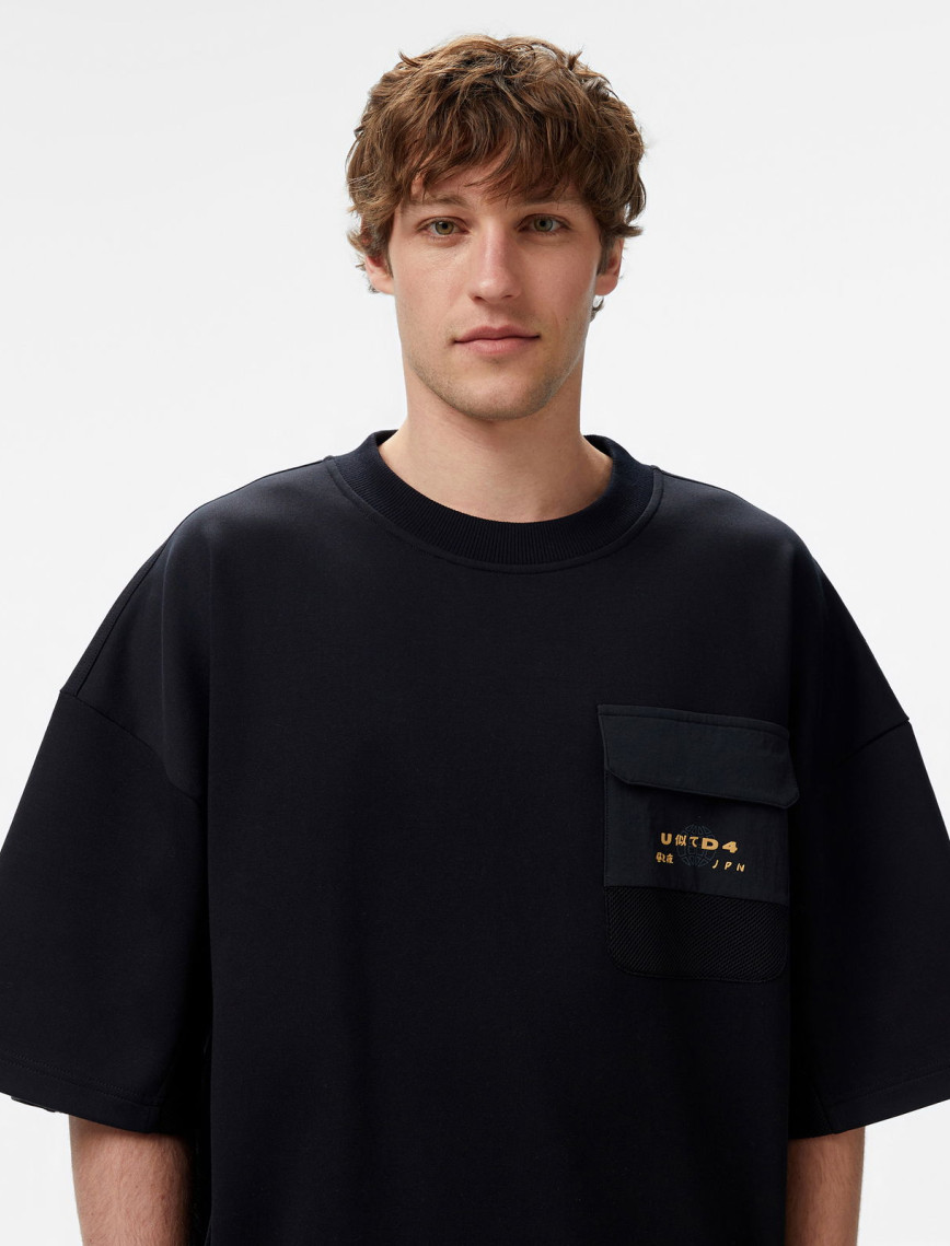 UNITED4 Kiyo Erkek Siyah T-Shirt UNITED4 Kiyo Erkek Siyah T-Shirt