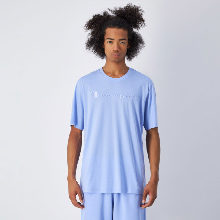 Champion SS Erkek Mavi T-Shirt Champion SS Erkek Mavi T-Shirt