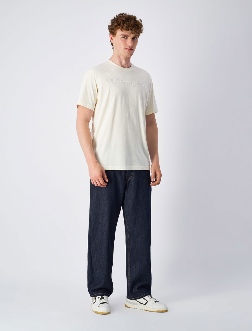 Champion SS Erkek Krem T-Shirt Champion SS Erkek Krem T-Shirt