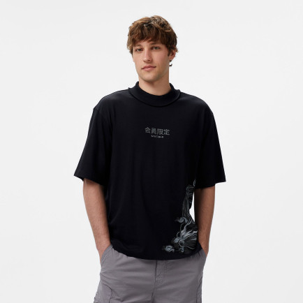 UNITED4 Erkek Siyah T-Shirt UNITED4 Erkek Siyah T-Shirt