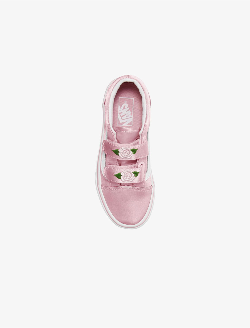 Vans Old Skool V Çocuk Pembe Saten Sneaker Vans Old Skool V Çocuk Pembe Saten Sneaker