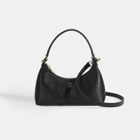 Kadın Siyah Omuz Askılı Mini Deri El Çantası