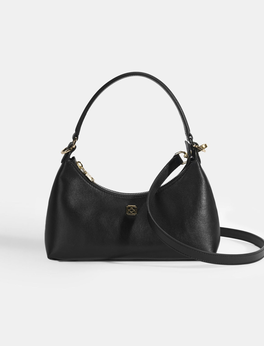 Kadın Kırmızı Omuz Askılı Mini Deri El Çantası