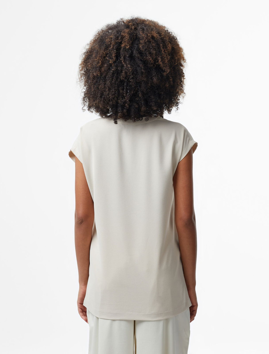 Nautica Kadın Bej Relaxed Fit Gömlek