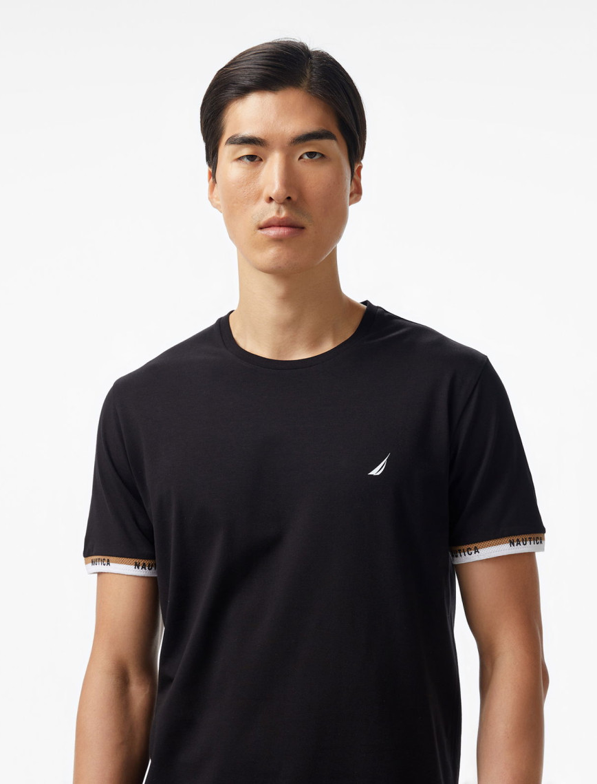 Nautica Erkek Siyah Regular Fit T-Shirt Nautica Erkek Siyah Regular Fit T-Shirt