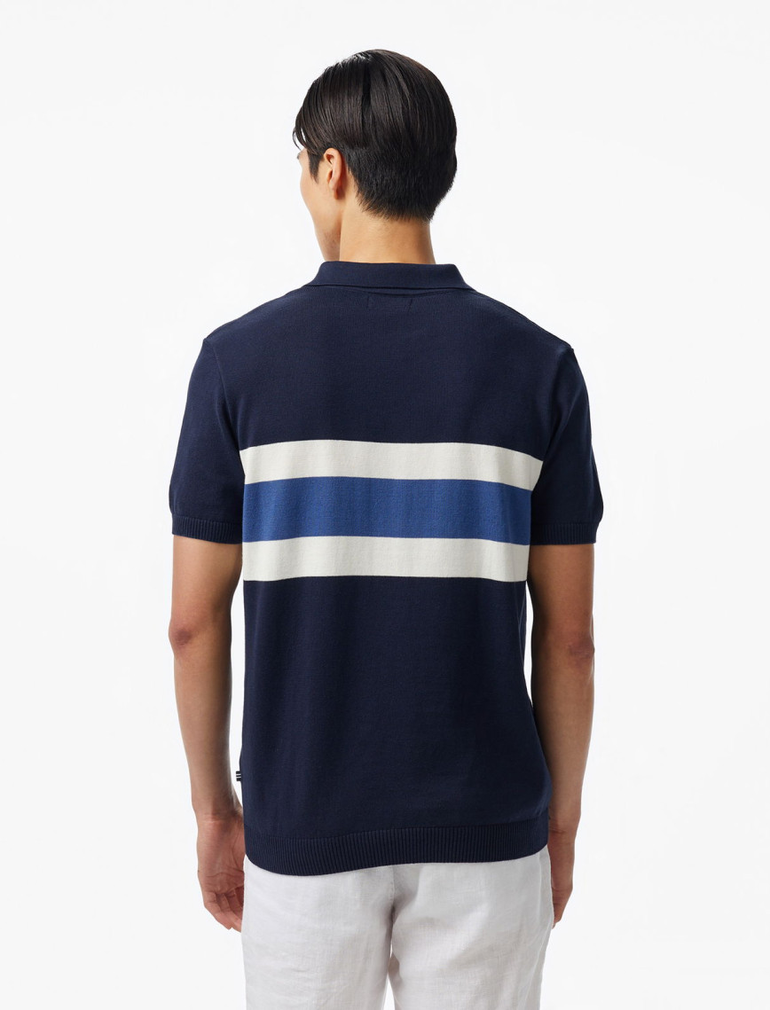 Nautica Erkek Lacivert Classic Fit Çizgili Triko Nautica Erkek Lacivert Classic Fit Çizgili Triko
