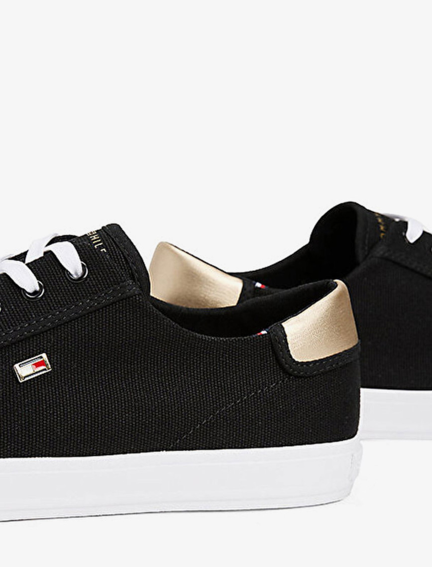 Tommy Hilfiger Vulc Lace Up Kadın Siyah Spor Ayakkabı Tommy Hilfiger Vulc Lace Up Kadın Siyah Spor Ayakkabı