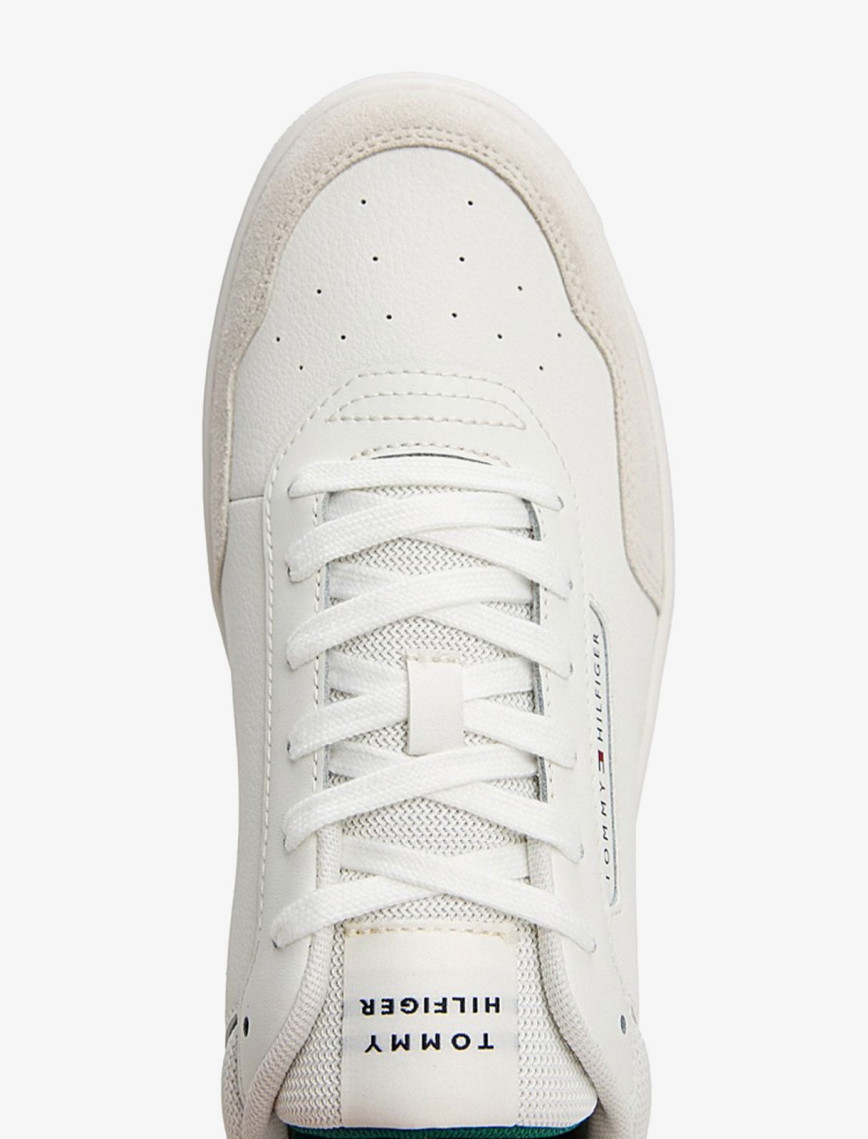 Tommy Hilfiger Low Top Mixture Erkek Beyaz Spor Ayakkabı Tommy Hilfiger Low Top Mixture Erkek Beyaz Spor Ayakkabı