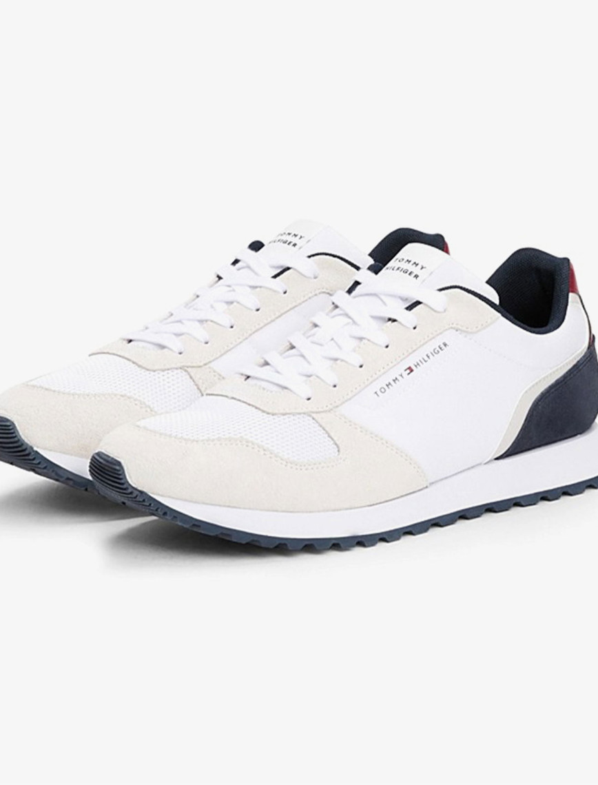 Tommy Hilfiger New Runner Eva Mix Erkek Beyaz Sneaker Tommy Hilfiger New Runner Eva Mix Erkek Beyaz Sneaker
