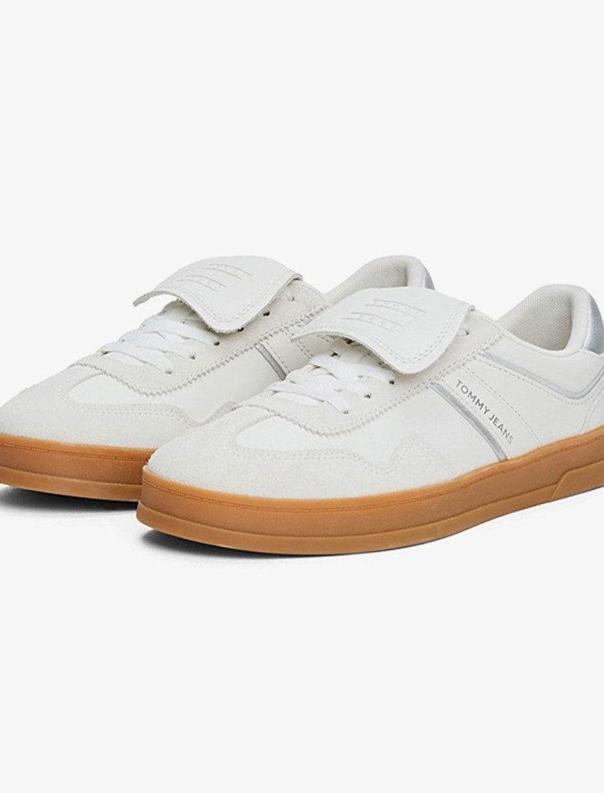 Tommy Hilfiger The Greenwich Metallic Kadın Gri Sneaker Tommy Hilfiger The Greenwich Metallic Kadın Gri Sneaker