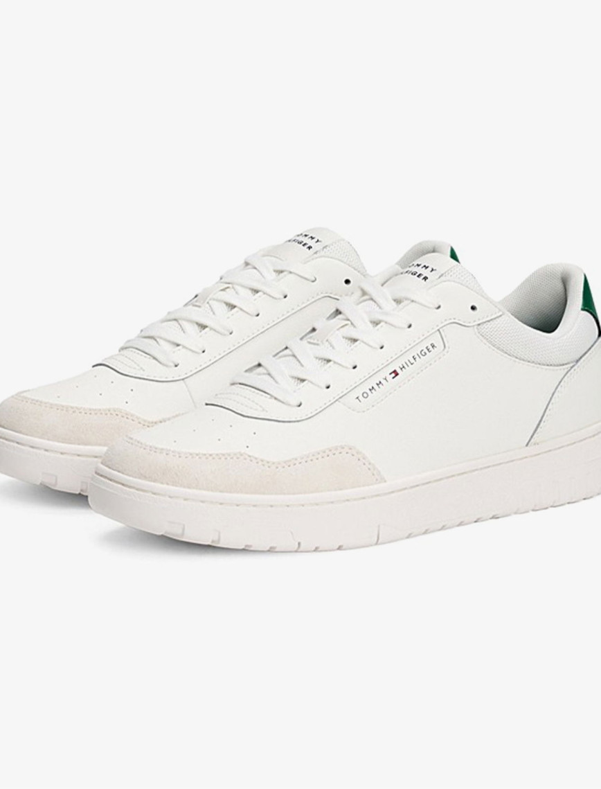 Tommy Hilfiger Low Top Mixture Erkek Beyaz Spor Ayakkabı Tommy Hilfiger Low Top Mixture Erkek Beyaz Spor Ayakkabı