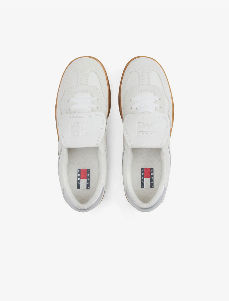 Tommy Hilfiger The Greenwich Metallic Kadın Gri Sneaker Tommy Hilfiger The Greenwich Metallic Kadın Gri Sneaker