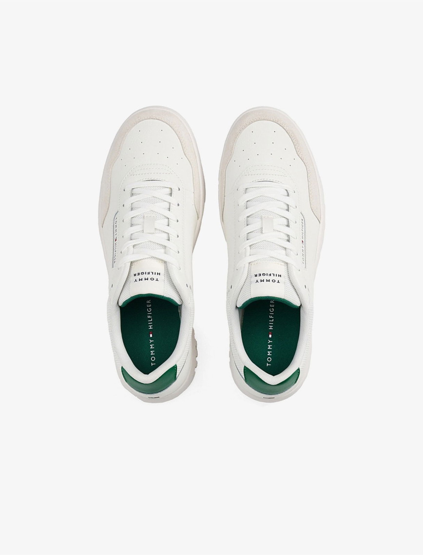 Tommy Hilfiger Low Top Mixture Erkek Beyaz Spor Ayakkabı Tommy Hilfiger Low Top Mixture Erkek Beyaz Spor Ayakkabı