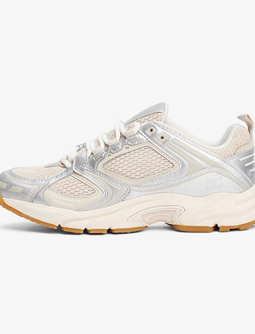 Tommy Hilfiger Archieve 97 Metallic Kadın Bej Sneaker Tommy Hilfiger Archieve 97 Metallic Kadın Bej Sneaker