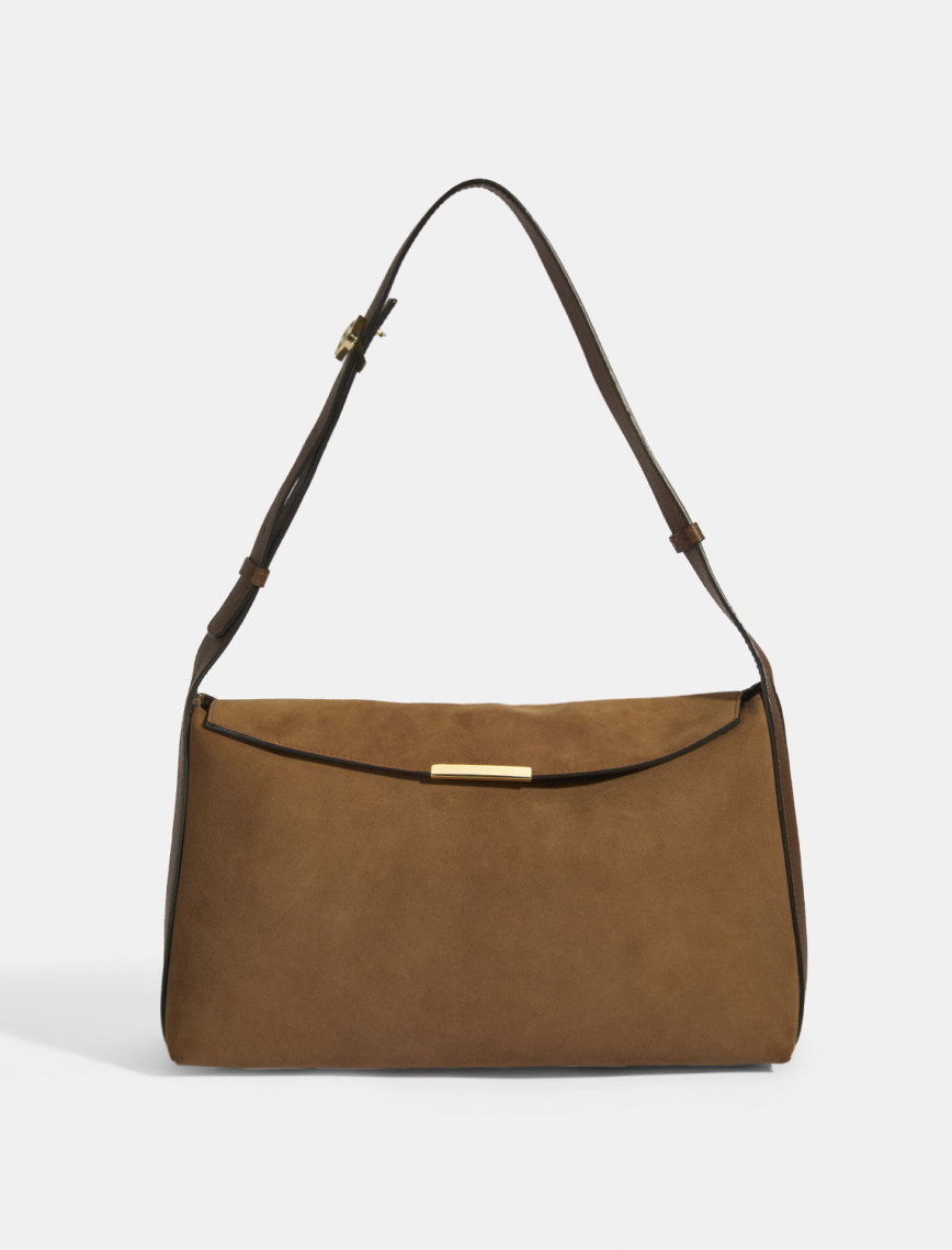 Kadın Taba Süet Omuz Çantası Kadın Taba Süet Omuz Çantası