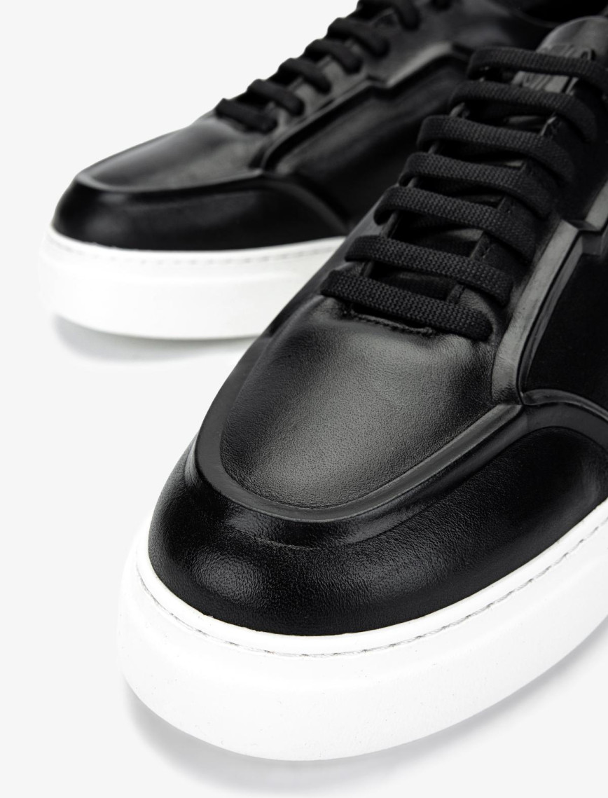 Valmenti Erkek Hakiki Deri Siyah Deri Sneakers & Spor Ayakkabı Valmenti Erkek Hakiki Deri Siyah Deri Sneakers & Spor Ayakkabı