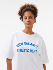 New Balance Lifestyle Erkek Beyaz T-Shirt New Balance Lifestyle Erkek Beyaz T-Shirt