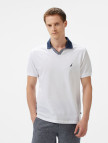Nautica Erkek Beyaz Classic Fit Polo