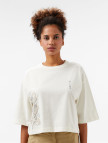 UNITED4 Kadın Krem T-Shirt UNITED4 Kadın Krem T-Shirt