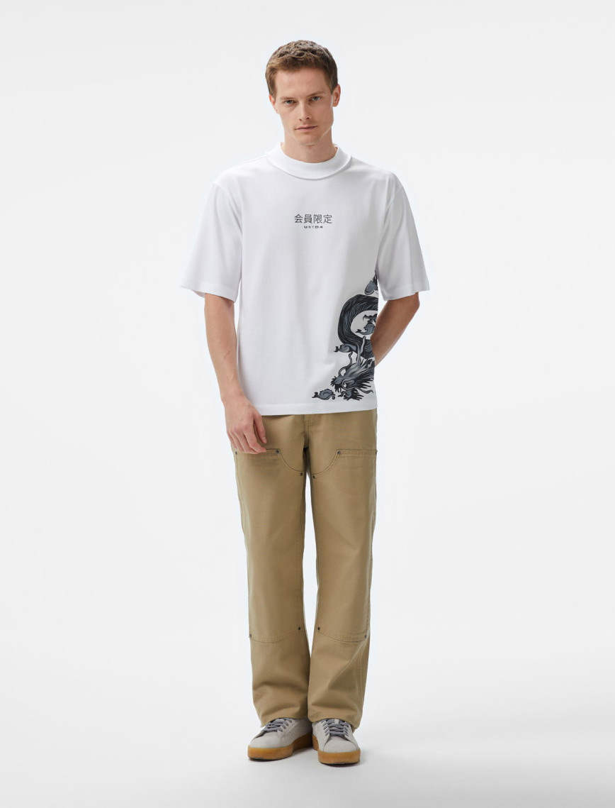 UNITED4 Erkek Beyaz T-Shirt UNITED4 Erkek Beyaz T-Shirt