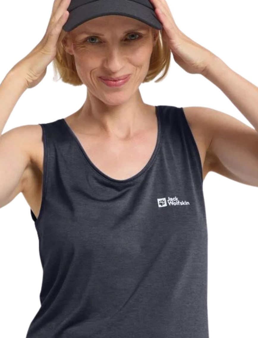 Jack Wolfskin Crosstrail Tank Kadın Mavi Tişört Jack Wolfskin Crosstrail Tank Kadın Mavi Tişört