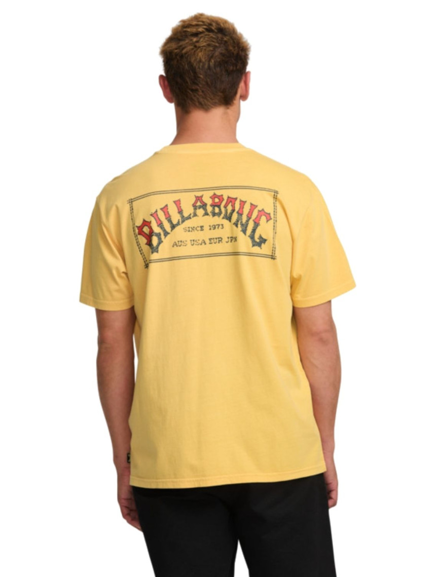 Billabong Original Arch Premium Ww Ss Erkek Sarı Tişört