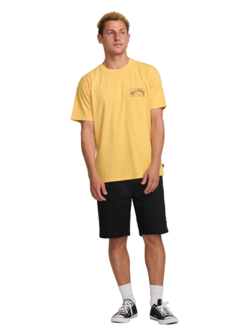 Billabong Original Arch Premium Ww Ss Erkek Sarı Tişört
