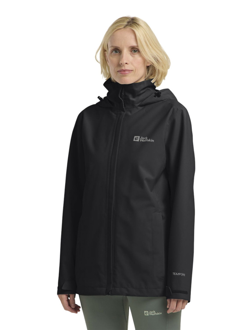 Jack Wolfskin Trailtime 2l Kadın Siyah Outdoor Ceketi Jack Wolfskin Trailtime 2l Kadın Siyah Outdoor Ceketi