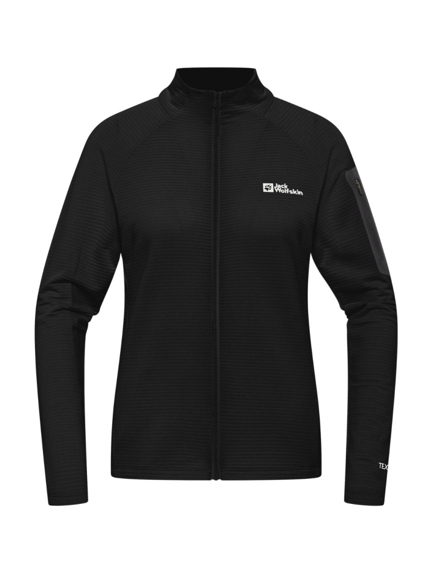 Jack Wolfskin Prelight Fz Kadın Siyah Polar Ceket Jack Wolfskin Prelight Fz Kadın Siyah Polar Ceket