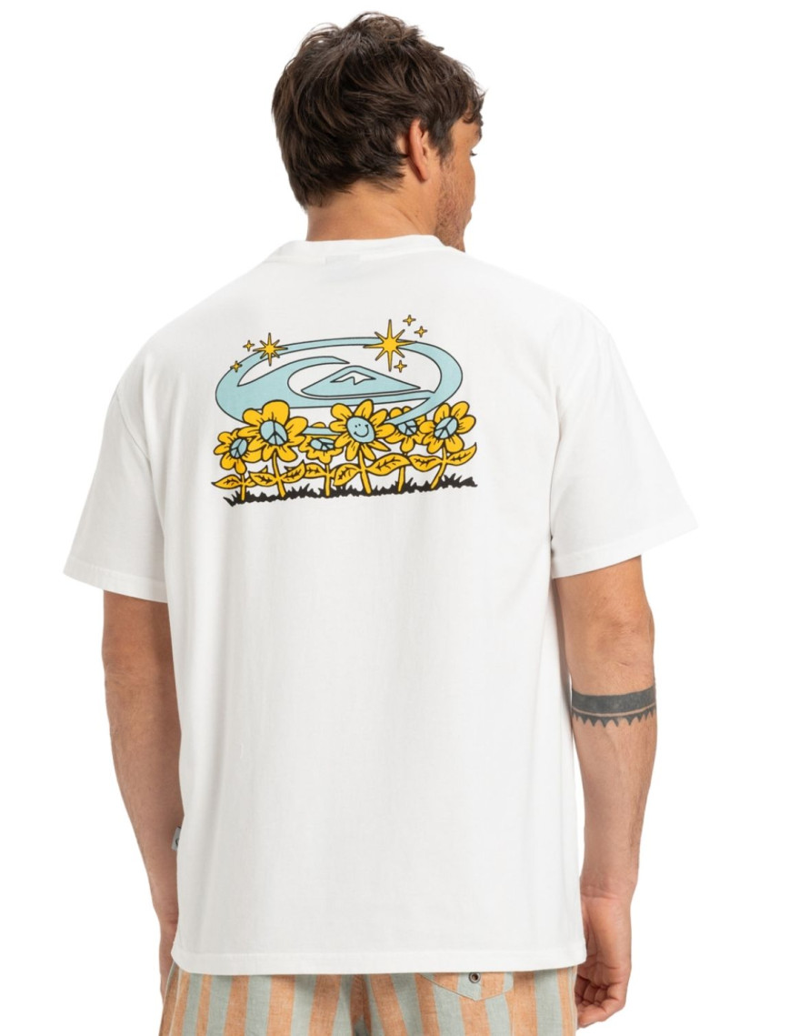 Quiksilver Nd Nature Magic Erkek Beyaz Tişört