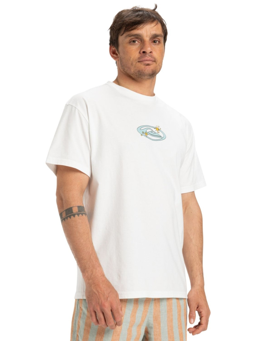 Quiksilver Nd Nature Magic Erkek Beyaz Tişört