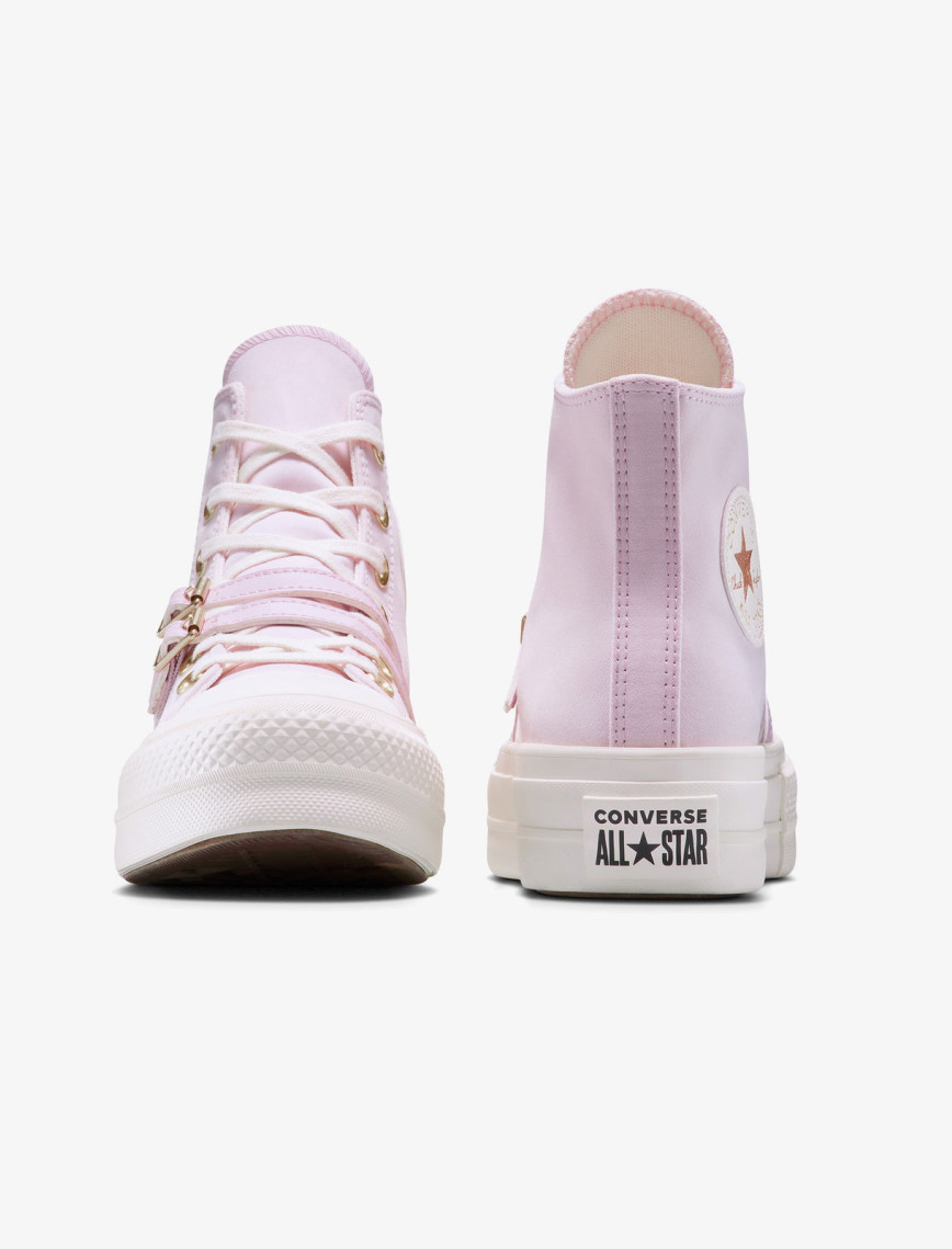 Converse Chuck Taylor All Star Lift Platform Buckle Kadın Pembe Sneaker Converse Chuck Taylor All Star Lift Platform Buckle Kadın Pembe Sneaker