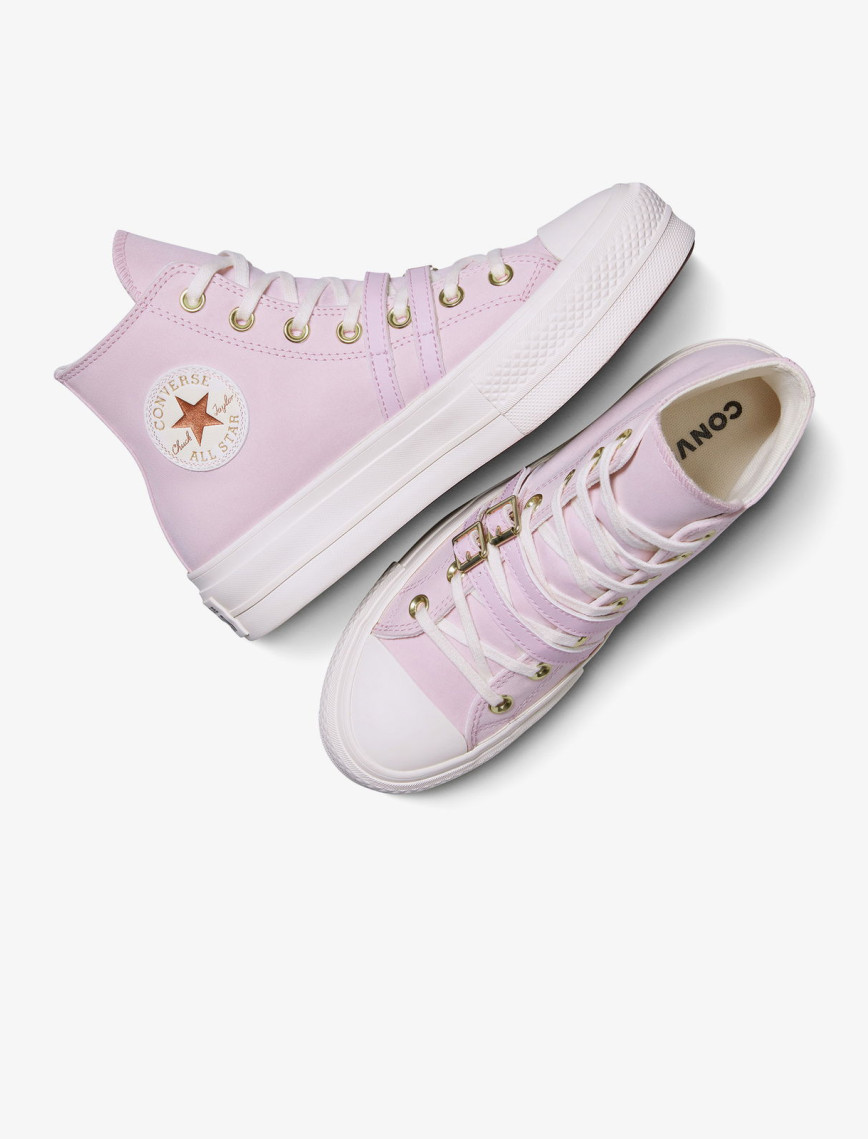 Converse Chuck Taylor All Star Lift Platform Buckle Kadın Pembe Sneaker Converse Chuck Taylor All Star Lift Platform Buckle Kadın Pembe Sneaker