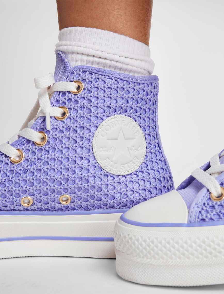 Converse Chuck Taylor All Star Knit Kadın Mor Sneaker Converse Chuck Taylor All Star Knit Kadın Mor Sneaker