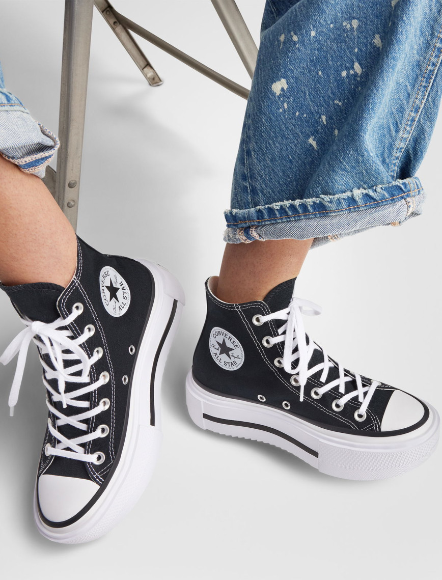 Converse Chuck Taylor All Star Lift Double Stack Unisex Siyah Sneaker