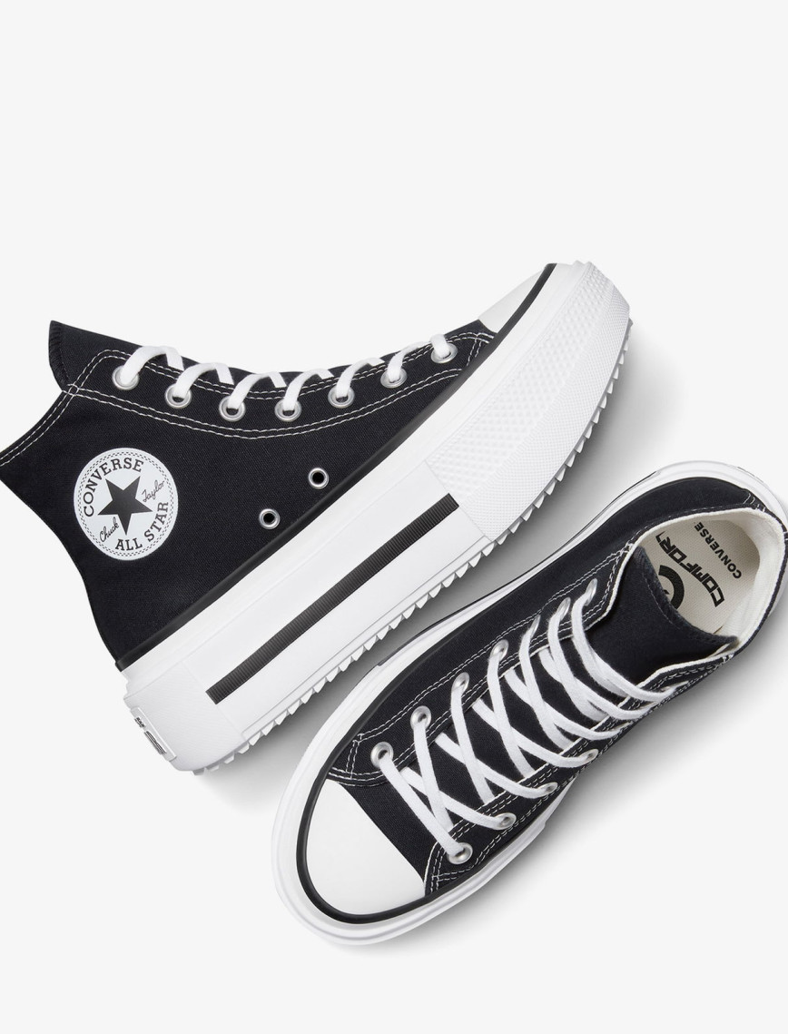 Converse Chuck Taylor All Star Lift Double Stack Unisex Siyah Sneaker