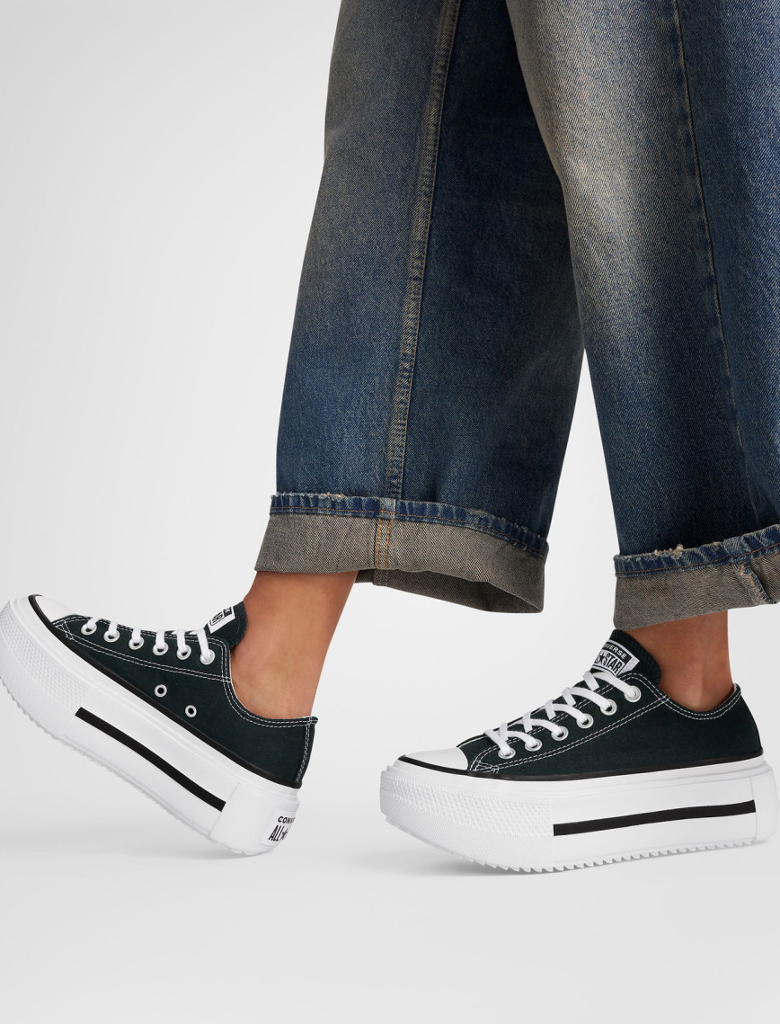 Converse Chuck Taylor All Star Lift Double Stack Platform Unisex Siyah Sneaker Converse Chuck Taylor All Star Lift Double Stack Platform Unisex Siyah Sneaker