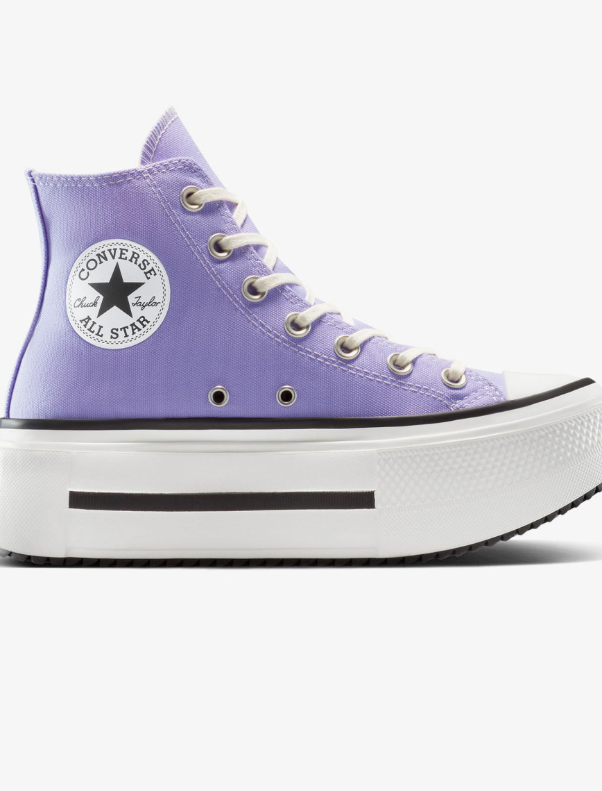 Converse Chuck Taylor All Star Lift Double Stack Unisex Mor Sneaker Converse Chuck Taylor All Star Lift Double Stack Unisex Mor Sneaker