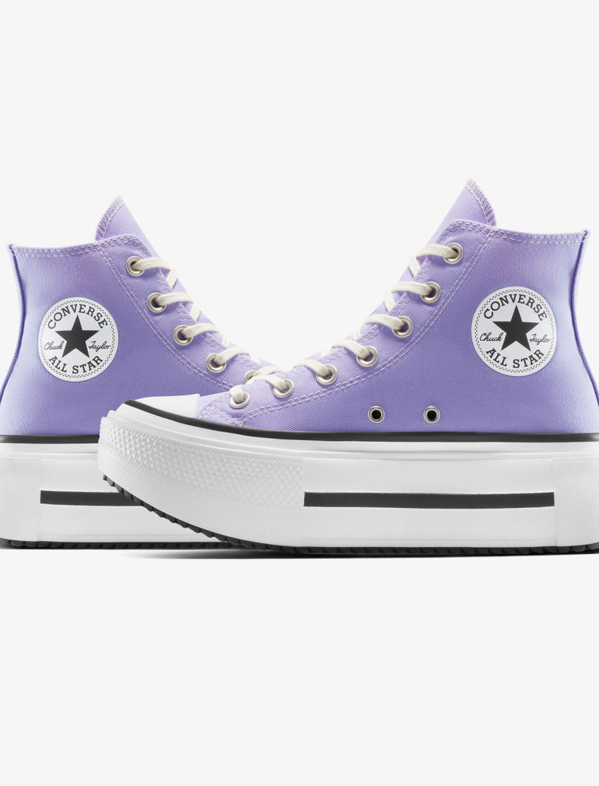 Converse Chuck Taylor All Star Lift Double Stack Unisex Mor Sneaker Converse Chuck Taylor All Star Lift Double Stack Unisex Mor Sneaker
