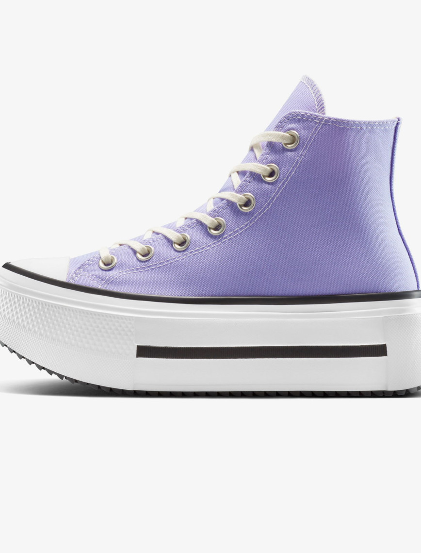 Converse Chuck Taylor All Star Lift Double Stack Unisex Mor Sneaker Converse Chuck Taylor All Star Lift Double Stack Unisex Mor Sneaker